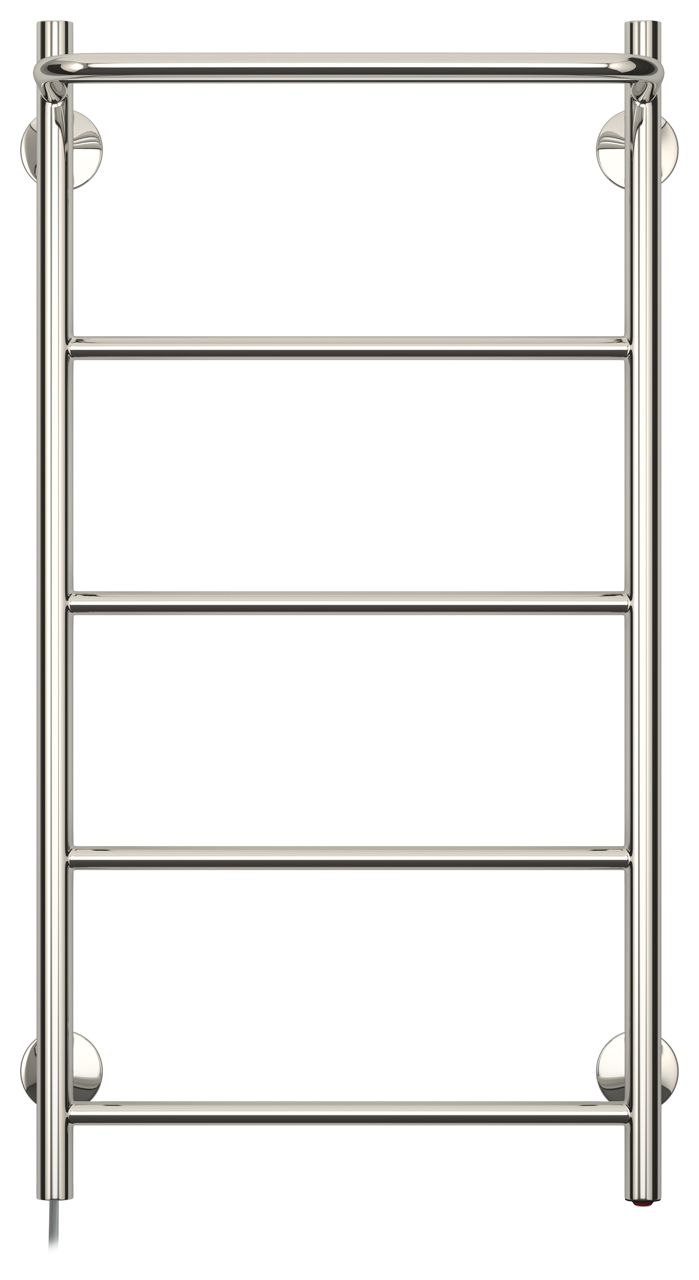 Электрический полотенцесушитель СТИЛЬЕ "Формат 30 Л" 800х400 (Полка + 4) П16 (Без покрытия)