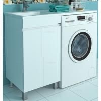 Тумба с раковиной СанТа Марс 110 L 700264+900112 Белая Тумба с раковиной СанТа Марс 110 L 700264+900112 Белая