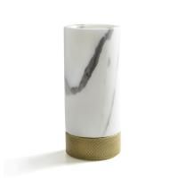 3SC APUANA 2.0 Стакан настольный, цвет: мрамор Bianco Statuario/ottone satinato opaco 3SC APUANA 2.0 Стакан настольный, цвет: мрамор Bianco Statuario/ottone satinato opaco