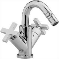 CISAL Barcelona Quad Смеситель двухвентильный для биде на 1 отверстие с донным клапаном, цвет хром