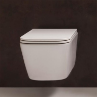 GLOBO Stone Унитаз подвесной Безободковый 45*37см, с системой скрытого крепежа, цвет белый
