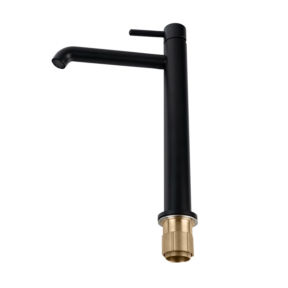 Смеситель для раковины высокий FILARETE Roun FL6020BL, черный