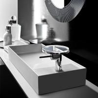 Laufen Kartell Раковина-чаша 750х350х120мм без перелива, без отв. под смеситель, со скр. сливом, цвет: белый