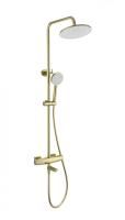 Душевая система с термостатом WONZON & WOGHAND NEO, Брашированное золото (WW-B3035-A3-BG)