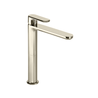 CISAL LineaViva Смеситель однорычажный для раковины на 1 отверстие,высокий h271 мм,без донного клапана, цвет Nichel Spazzolato