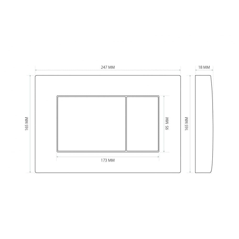 АТОМ 410  кнопка черная Soft Touch