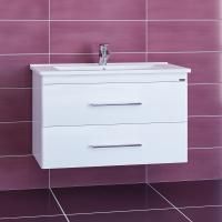 Тумба под раковину СаНта Вегас 85 226033 подвесная, цвет белый (ум. Оскар 85)