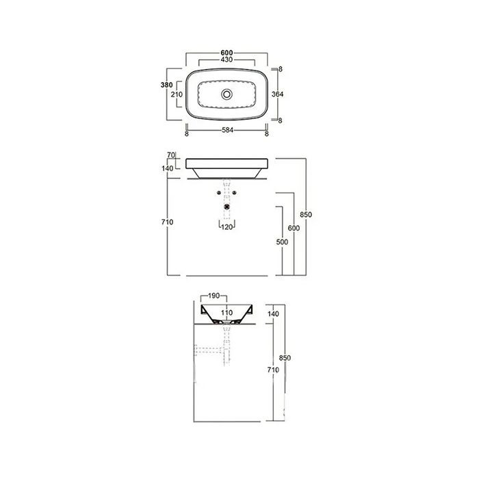 Simas Baden Baden Раковина накладная 60х38 см, без отв. для смесителя, цвет nero matt Simas Baden Baden Раковина накладная 60х38 см, без отв. для смесителя, цвет nero matt