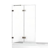 Шторка для ванны NEW TRENDY AVEXA GUNMETAL BRUSHED 100 см EXK-3521 L (оружейная сталь)