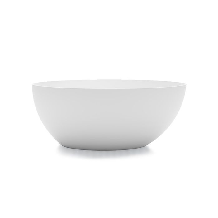 GRUPPO TREESSE Bali Ванна отдельностоящая 160x85x62h мм., с сливом-переливом и сифоном, SOLID SURFACE, цвет белый матовый