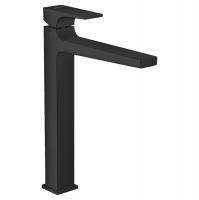 Смеситель для раковины, Hansgrohe, Metropol, тип открывания воды-однорычажный, тип регулирования воды-керамический узел смешивания, отверстия для монтажа-1, высота, мм-326, вынос излива, мм-204, цвет-черный матовый, со сливным клапаном Push-Open, материал Смеситель для раковины, Hansgrohe, Metropol, тип открывания воды-однорычажный, тип регулирования воды-керамический узел смешивания, отверстия для монтажа-1, высота, мм-326, вынос излива, мм-204, цвет-черный матовый, со сливным клапаном Push-Open, материал