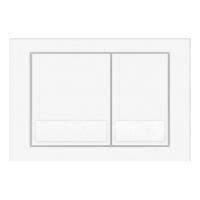 Кнопка смыва Veconi Square VFS-WH, 150х220х13, пластик, белый