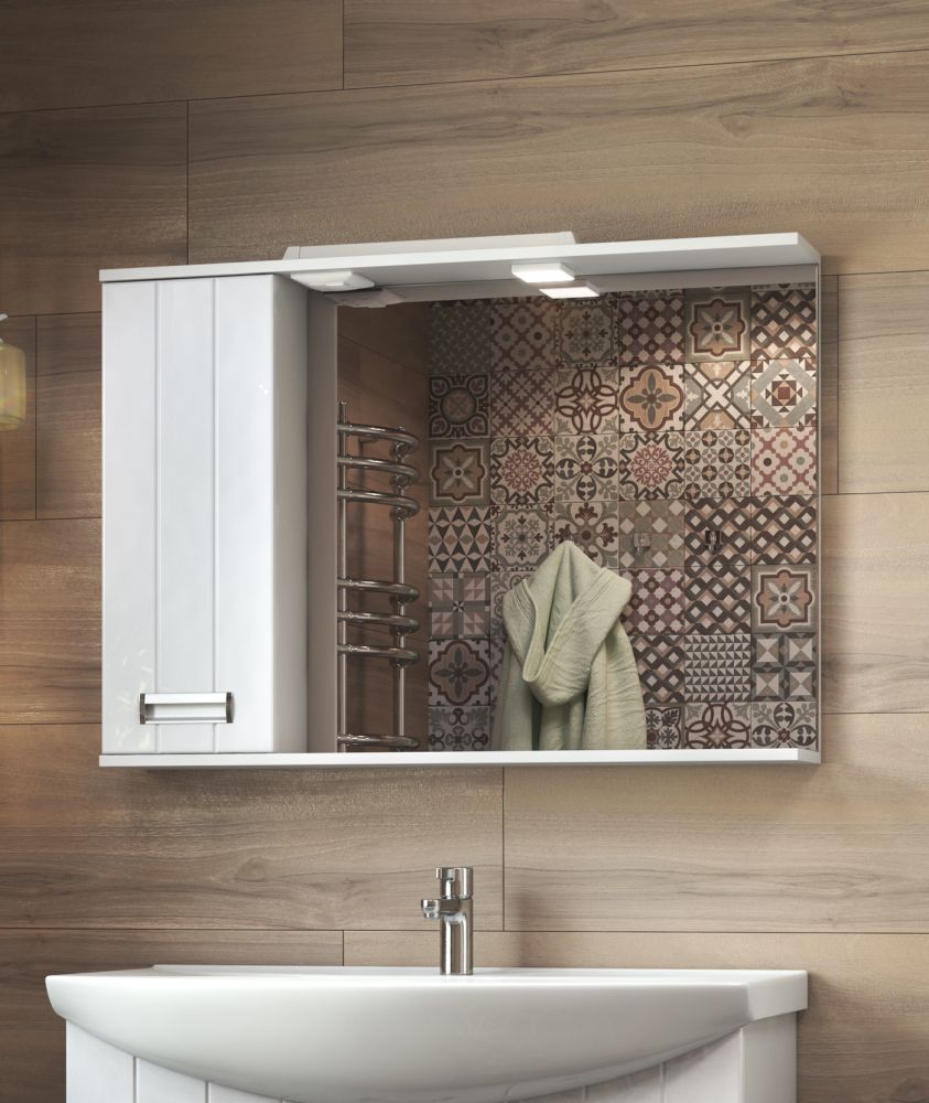 Зеркало со шкафом VIGO Diana z.DIA.100.L.El, 100 см, артикул z.DIA.100.L.El