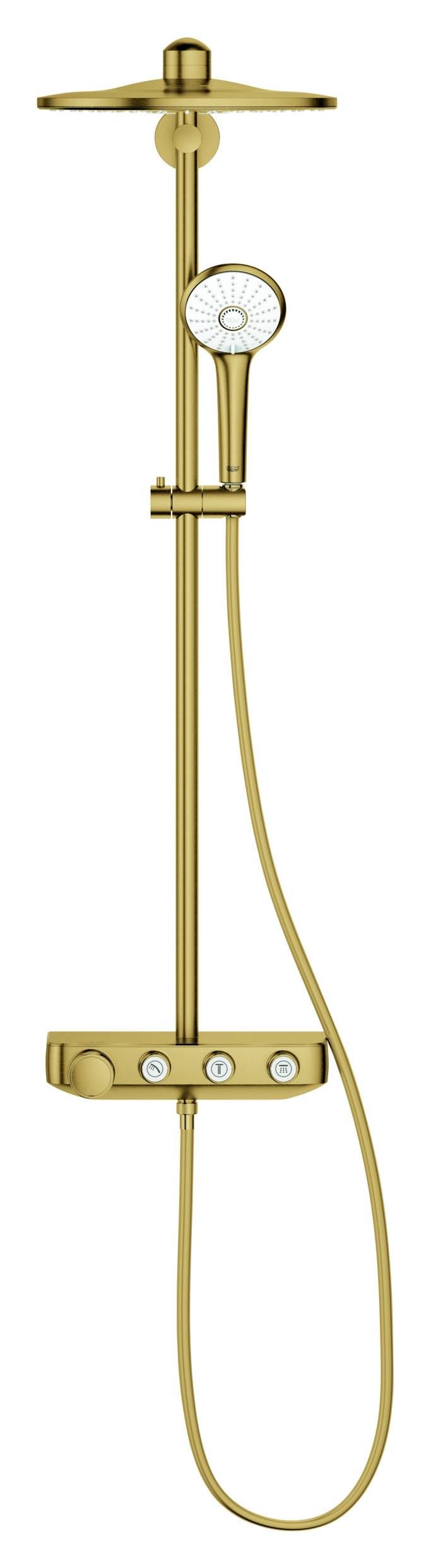 Душевая система с термостатом для настенного монтажа GROHE Euphoria SmartControl System 310 Duo, холодный рассвет матовый (26507GN0) Душевая система с термостатом для настенного монтажа GROHE Euphoria SmartControl System 310 Duo, холодный рассвет матовый (26507GN0)