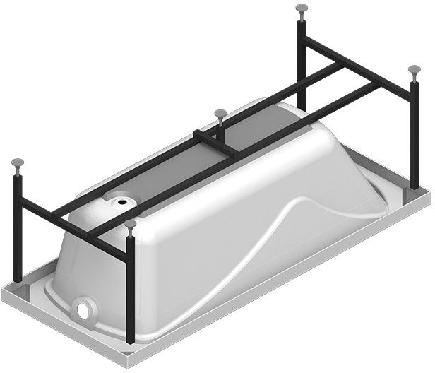 Акриловая ванна Radomir Vannesa Сильвия 168х70 2-01-0-0-1-205Р Белая без гидромассажа