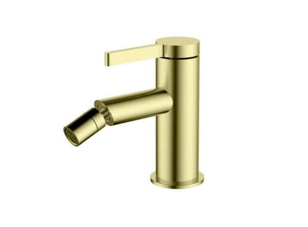AQG Urban Flow, однорычажный смеситель для биде без донного клапана, цвет матовое золото (PVD)
