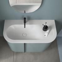 BURGBAD LAVO 2.0 Комплект мебели 1020х495х732 мм., левый, 3 ящика, раковина белая с сифоном, с 1 отв для смесителя, ручки черные, цв Eisblau Softmatt BURGBAD LAVO 2.0 Комплект мебели 1020х495х732 мм., левый, 3 ящика, раковина белая с сифоном, с 1 отв для смесителя, ручки черные, цв Eisblau Softmatt