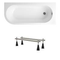 Комплект 2 в 1 Lavinia Boho Art II S1-3713170R, акриловая ванна 170x72,5 см (правый разворот), усиленные металлические ножки с монтажным набором