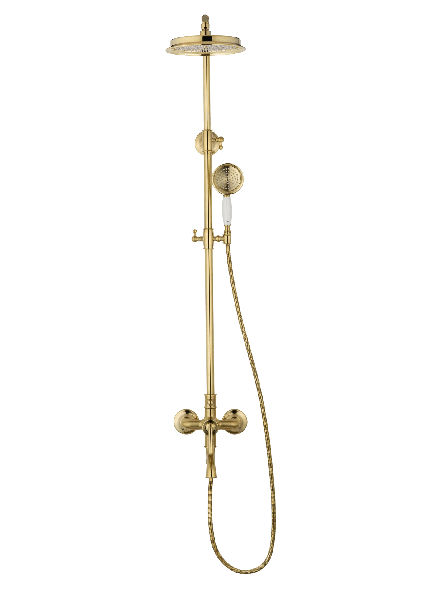 Душевая система WONZON & WOGHAND STEAM, Брашированное золото (WW-88739008-BG)