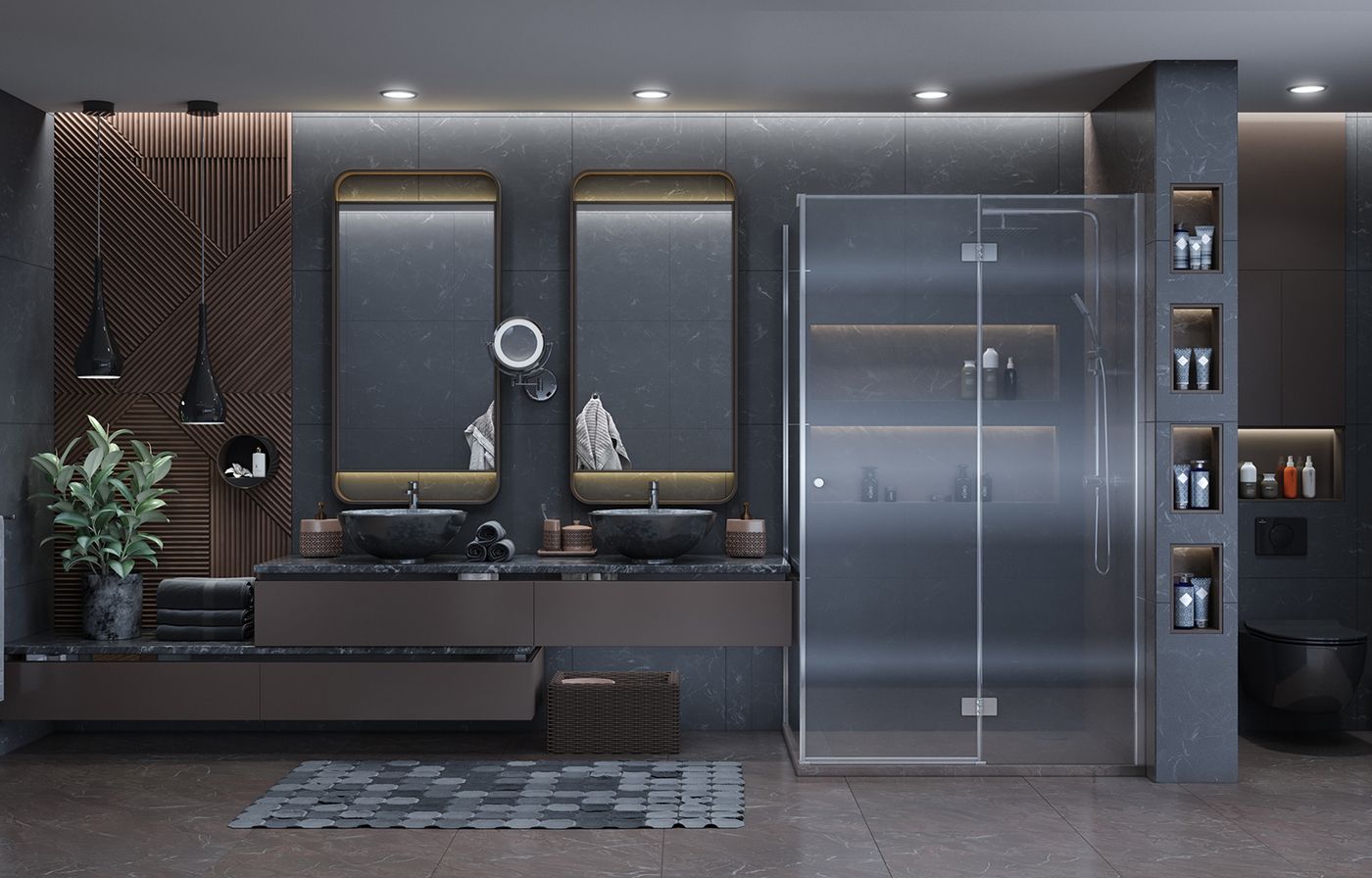 Душевой уголок Ambassador Diamond 12011108R, прямоугольный, 120х90 см