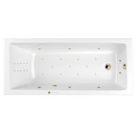 Ванна WHITECROSS Wave Slim 170x70 "ULTRA NANO" (золото)