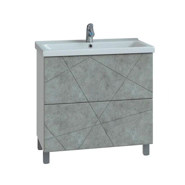 Тумба под раковину напольная VIGO Geometry 016 бетон, 70 см