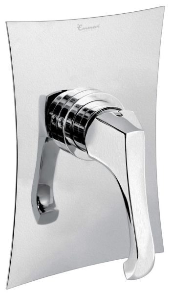 Emmevi Ares, встраиваемый в стену однорычажный смеситель для душа, цвет брашированный хром