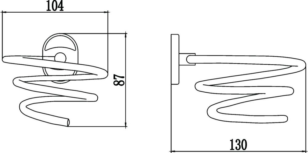 Держатель для фена Savol S-007056, хром, артикул S-007056