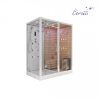 Сауна ALBANO-R White комбинированная 2в1 Cerutti SPA 1800x1100x2230 мм Сауна ALBANO-R White комбинированная 2в1 Cerutti SPA 1800x1100x2230 мм