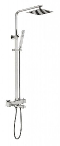Душевая стойка с термостатическим смесителем и изливом BelBagno KRAFT-VSCM-T-IN арт. KRAFT-VSCM-T-IN