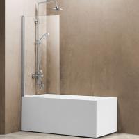 Шторки на ванну Vincea Душевая шторка на ванну VSB-11800CL, 800*1400, хром, стекло прозрачное,