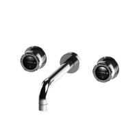 Stella Timeaster Встраиваемый смеситель для раковины 3861, круглая ручка d=52мм, цвет: хром, ручка белая