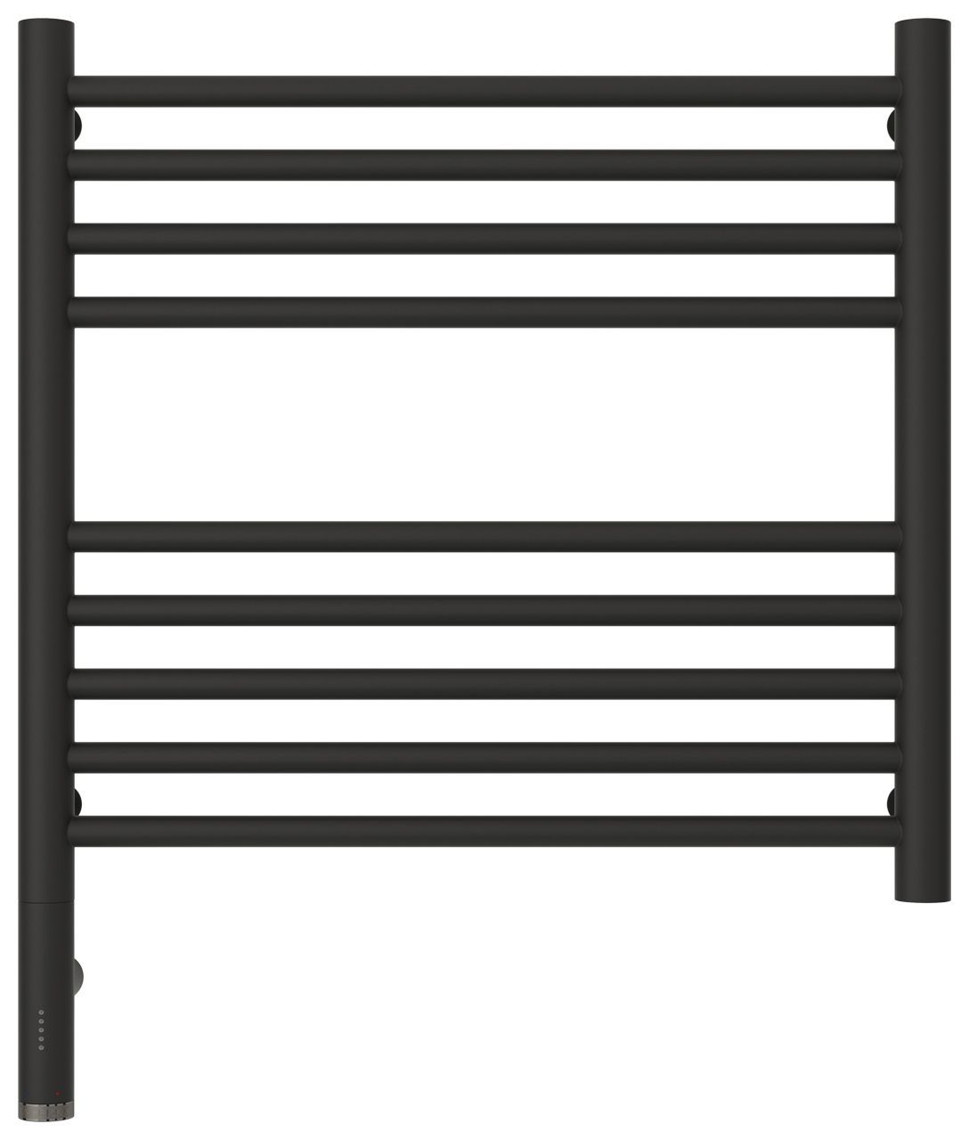 Полотенцесушитель электрический "БОГЕМА 3.0" прямая 500х500 / МЭМ левый (Тёмный титан муар)