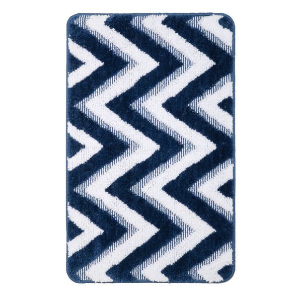 Коврик для ванной комнаты FIXSEN RIVER FX-5004M, темно-синий