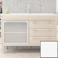 Тумба с раковиной SanVit Новелла Lux 100 knoveln100 в цвете Ral Белый глянец