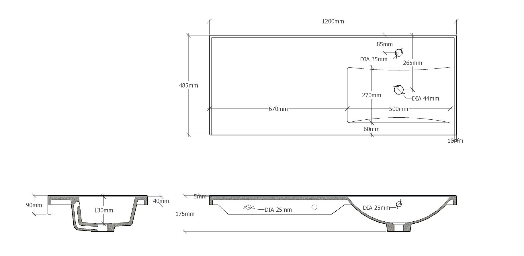 Экран под ванну "Стандарт 170" 1670*520