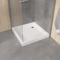 Душевой поддон квадратный керамический RGW CR Белый (700x700)
