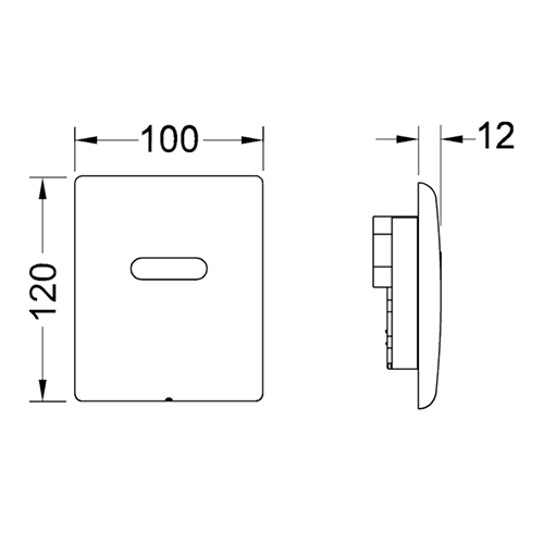 TECEplanus Urinal, 230/12 V, хром глянцевый. TECEplanus Urinal, 230/12 V, хром глянцевый.