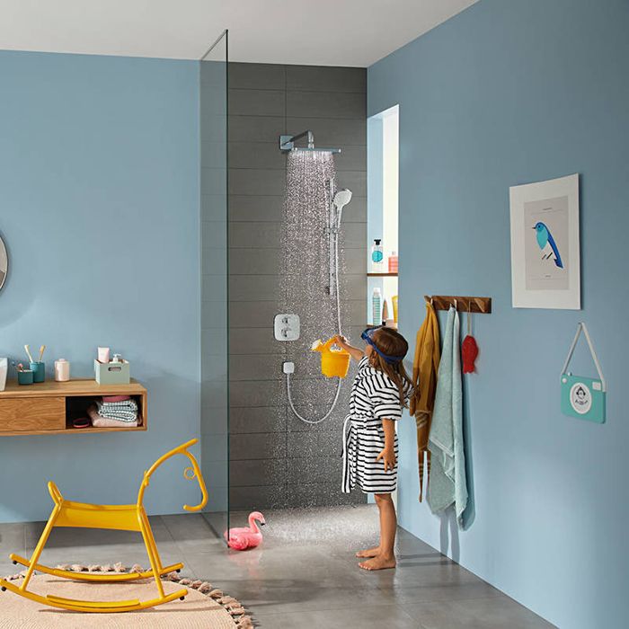 Смеситель для душа, Hansgrohe, Ecostat E, тип открывания воды-вентильный, тип регулирования воды-термостатический картридж, монтаж-вертикальный встраиваемый (настенный), внутренняя часть-необходимо заказать, цвет-хром Смеситель для душа, Hansgrohe, Ecostat E, тип открывания воды-вентильный, тип регулирования воды-термостатический картридж, монтаж-вертикальный встраиваемый (настенный), внутренняя часть-необходимо заказать, цвет-хром
