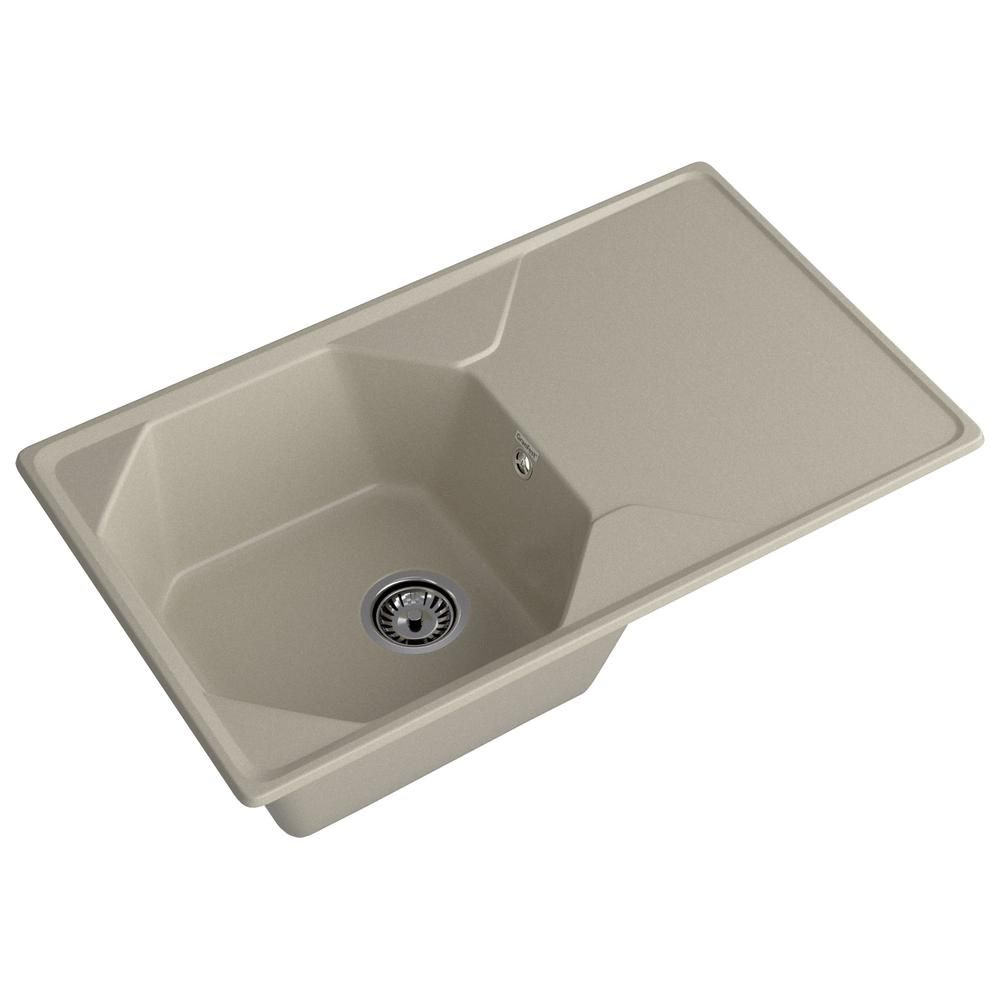 Кухонная мойка GranFest UNIQUE 840L, топаз, артикул U-840L топаз