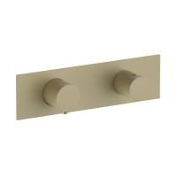 Fantini NOSTROMO Термостат. встраив. смес-ль для душа, 3/4'' наружная часть, 3 потока, (наружная часть) цвет: Matt British Gold PVD