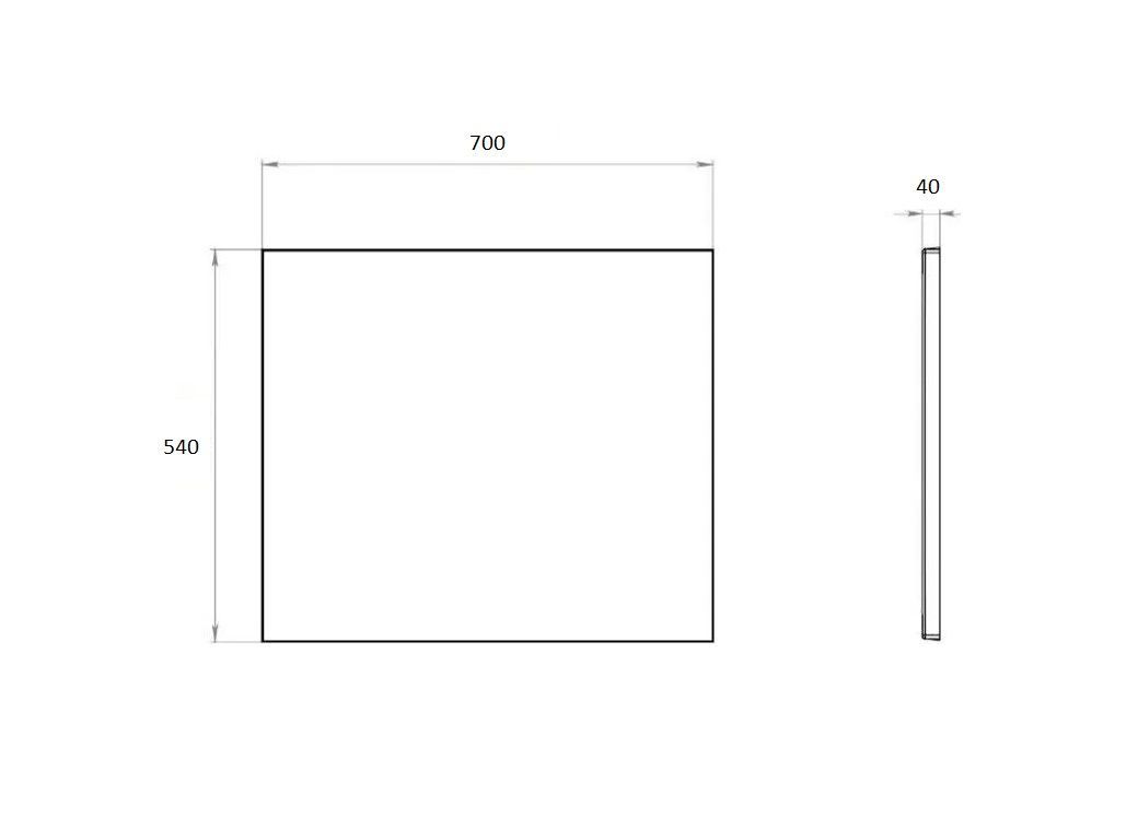 Экран боковой (для ванны Лугано/Либерти) универсальный Экран боковой (для ванны Лугано/Либерти) универсальный