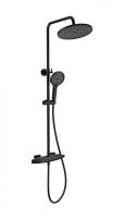 Душевая система с термостатом WONZON & WOGHAND NEO, Черный матовый (WW-B3035-A1-MB)