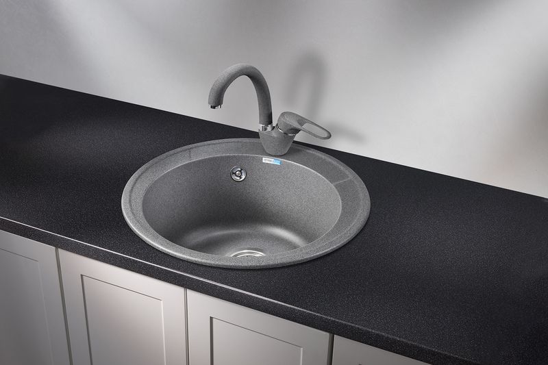 Кухонная мойка GRANULA Standart (4802, ГРАФИТ), артикул 4802, ГРАФИТ