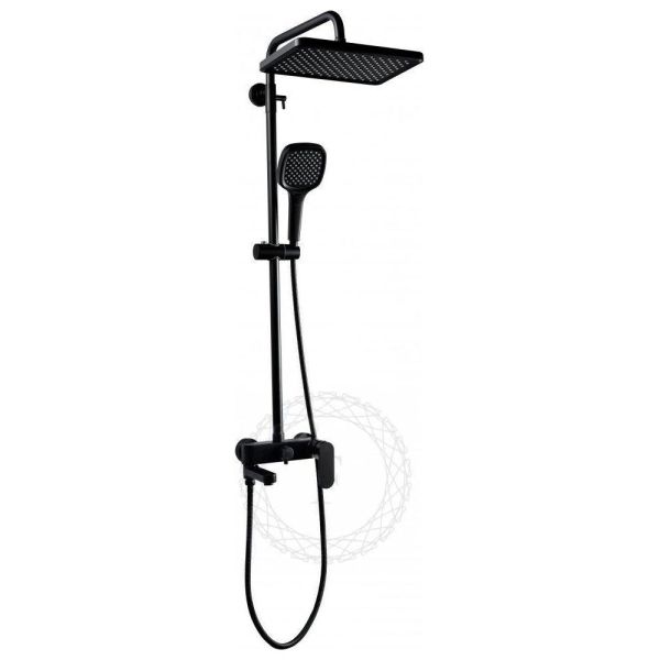 Душевая система FILARETE Retta FL2030BL, черный