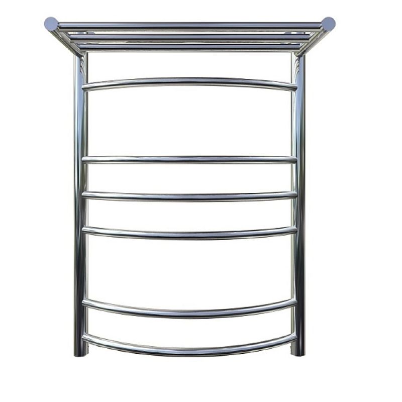 Полотенцесушитель водяной с полочкой (лесенка) Тругор Приоритет НК 3 П 80х50 см (без углов)