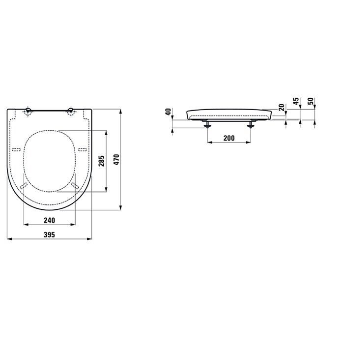 Laufen New Classic Сиденье для унитаза, съемное, с микролифтом, цвет Белый МАТОВЫЙ