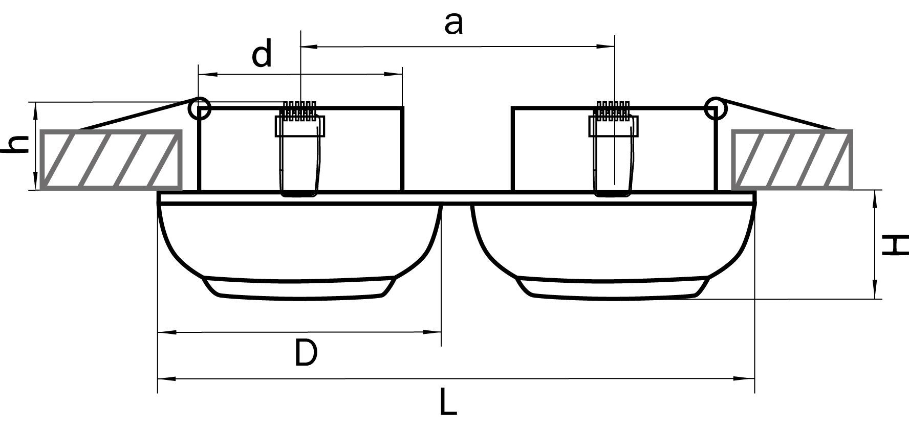 Светильник точечный встраиваемый декоративный под заменяемые галогенные или LED лампы Ocula Lightstar 011826