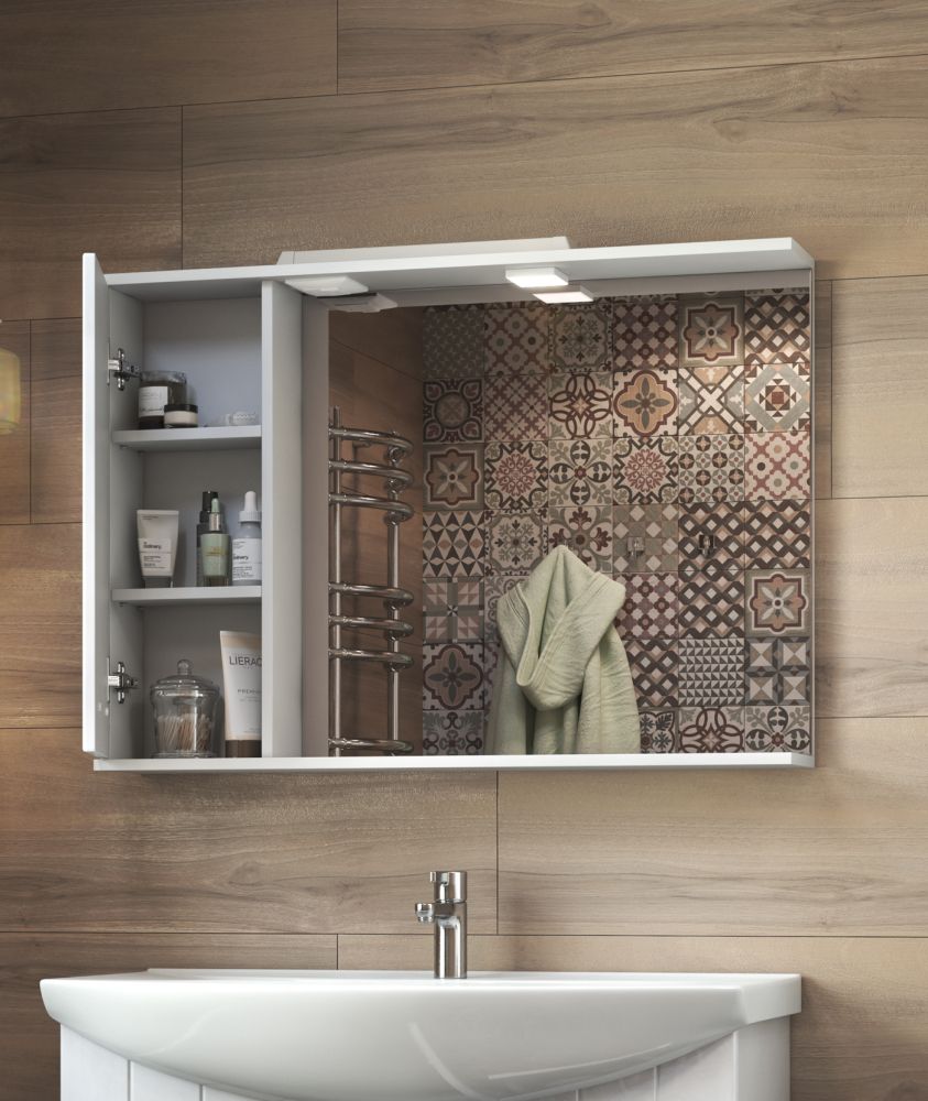 Зеркало со шкафом VIGO Diana z.DIA.100.L.El, 100 см, артикул z.DIA.100.L.El