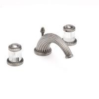 THG MALMAISON CRISTAL Смеситель для раковины на 3 отверстия, с донным клапаном, цвет состаренный никель THG MALMAISON CRISTAL Смеситель для раковины на 3 отверстия, с донным клапаном, цвет состаренный никель